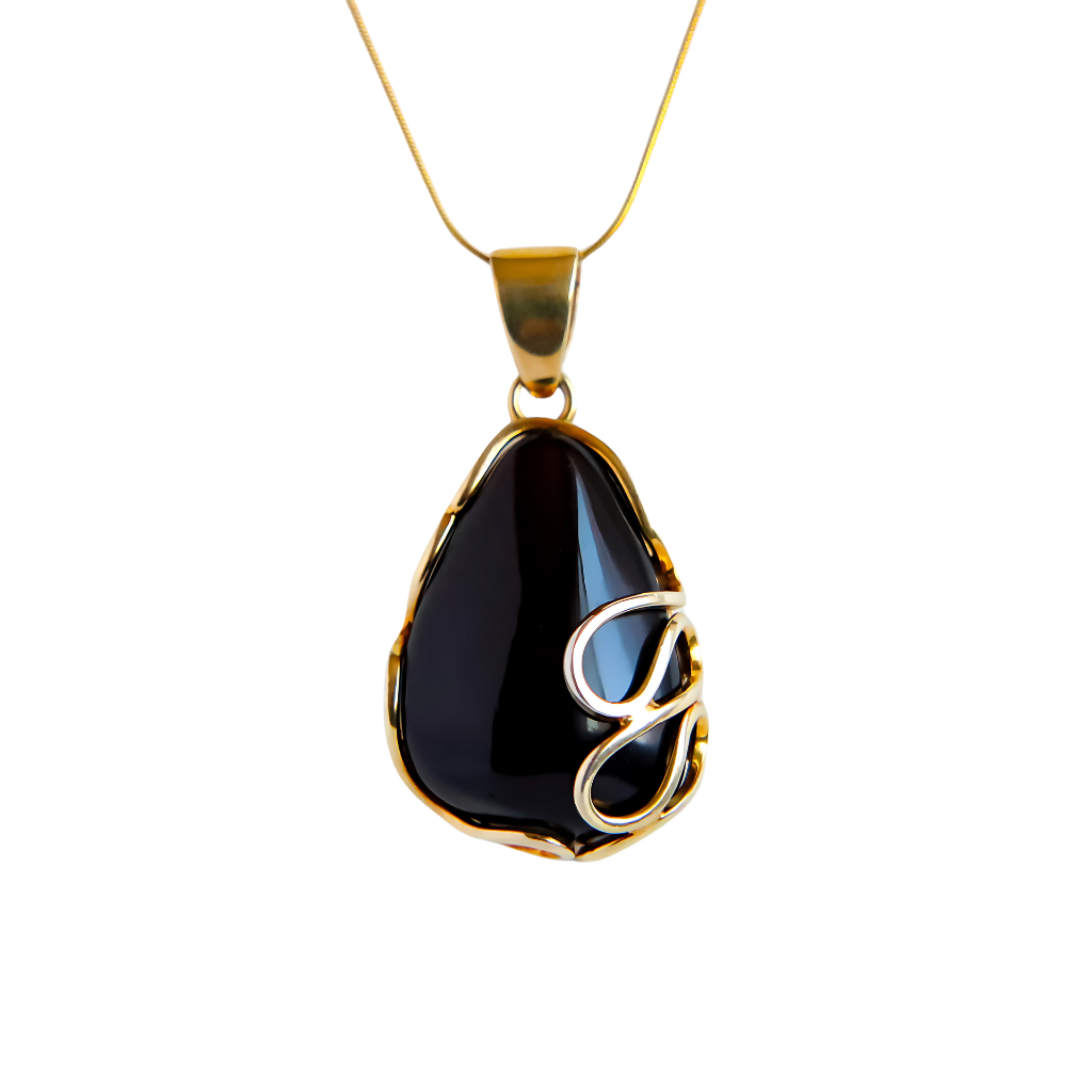 Baltic Cherry Amber Pendant Necklace|14k Gold|s925|Handmade