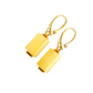 14k Gold Plated Aleksander Gliwinski Designer Butterscotch Amber Earrings with Baltic Amber