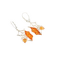 Baltic Amber Handmade Spiderweb Dangle Earrings in 925 Sterling Silver