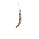 Natural Baltic Cognac Amber Diamond Back Rattlesnake Necklace