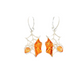 Baltic Amber Handmade Spiderweb Dangle Earrings in 925 Sterling Silver