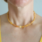 Sunflower Choker – Orange Agate & Gold Handmade Ombre Beaded Necklace