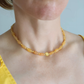 Sunflower Choker – Orange Agate & Gold Handmade Ombre Beaded Necklace