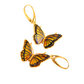 Butterfly Earrings-Baltic Amber