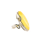 Natural Baltic Lemon Amber Marquise Cut sterling silver statement ring