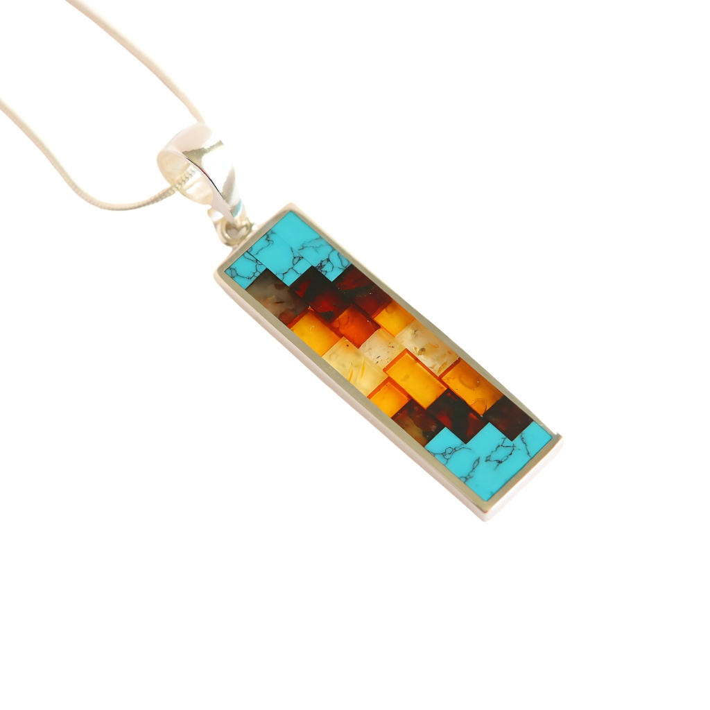 mosaic pendant necklace