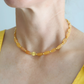 Sunflower Choker – Orange Agate & Gold Handmade Ombre Beaded Necklace