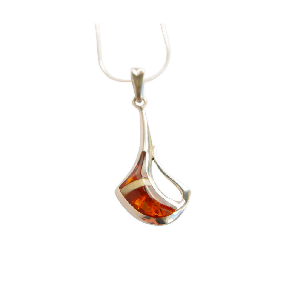 Nordic Pendant Necklace viking amber necklace