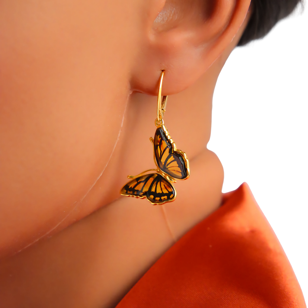 Butterfly Earrings-dangle earrings