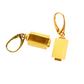 14k gold plated Aleksander Gliwinski butterscotch amber earrings with sterling silver and Baltic amber.