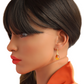 Lithuanian Amber Teardrop Earrings in 14k Gold Plated s925