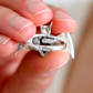 Amber Bat Ring – Baltic Cherry Amber Gothic Sterling Silver Jewelry