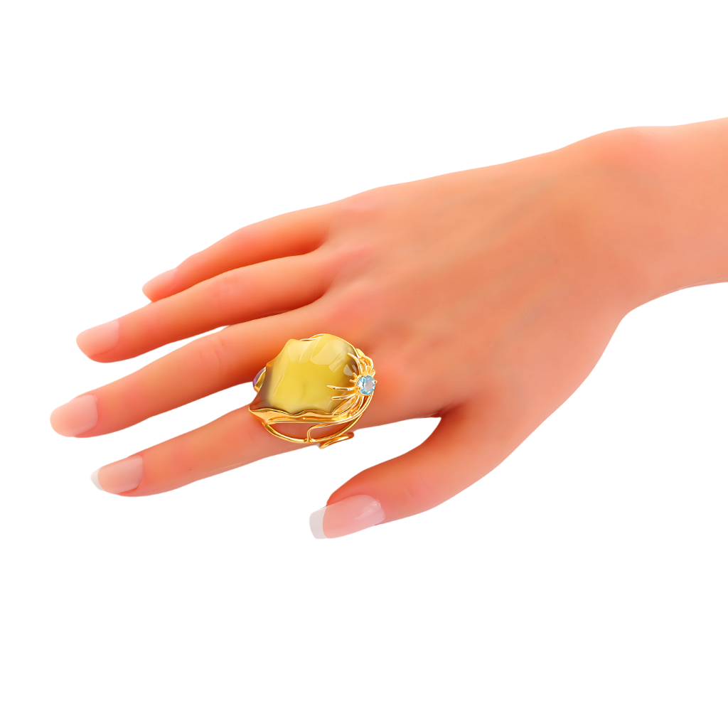 butterscotch amber ring