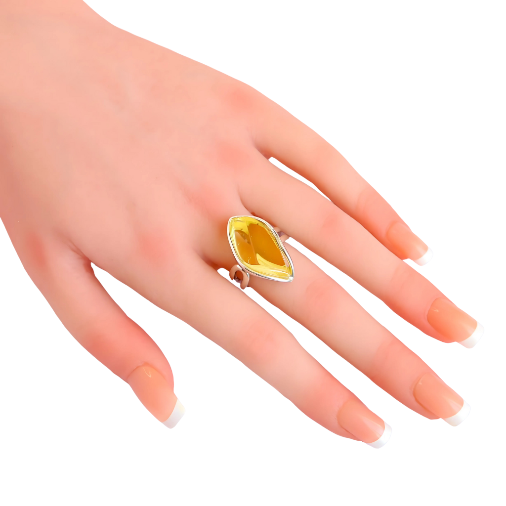 baltic lemon amber ring