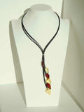 Natural Baltic Multicolor Amber Modern Chic Necklace