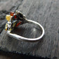 Natural Baltic Amber Autumn Leaf Ring