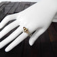 Natural Baltic Amber 14K Gold Plated Bee and Honeycomb Adjustable Ring