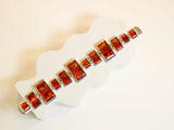 Natural Baltic Cognac Amber Geometric Designer Bracelet