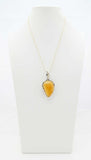 Natural Baltic Butterscotch Sleepy Hallow Limited Edition Pendant Necklace in 925 Sterling Silver