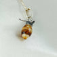 Natural Baltic Blonde Amber Honey Bee Necklace