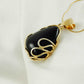 black cherry 14k gold necklace