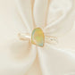 Genuine Ethiopian Opal Ring in 925 Sterling Silver