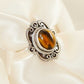 Genuine Tigers Eye Boho Chic Ring in 925 Sterling Silver