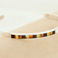 Natural Baltic Amber Minimalist Cuff Bracelet in 925 Sterling Silver