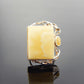 Natural Baltic Butterscotch Marbled Amber Avant Garde Ring in 925 Sterling Silver