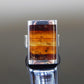 Natural Baltic Cognac Amber Handmade Modern Adjustable Ring