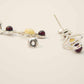 Natural Baltic Butterscotch and Cherry Amber Queen of Hearts Earrings in 925 Sterling Silver