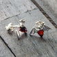 Natural Baltic Amber Tiny Bat Earrings