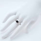 Genuine Green Tourmaline Cushion Cut Ring in 925 Sterling Silver - Jūratė Amber