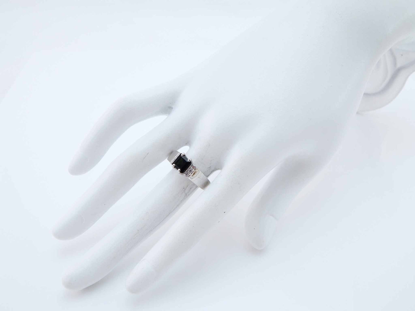 Genuine Green Tourmaline Cushion Cut Ring in 925 Sterling Silver - Jūratė Amber