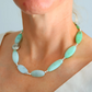 Australian Chrysoprase Necklace – Ombre Green Gemstones-Southwestern