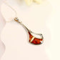 Natural Baltic Amber Nordic Pendant Necklace in 925 Sterling Silver