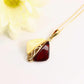 Natural Baltic Cherry and Butterscotch Amber 14k Gold Plated Handmade Pendant Necklace