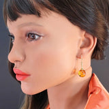 gold dangle earrings