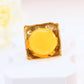 Natural Baltic Butterscotch Amber 14K Gold Plated Statement Ring