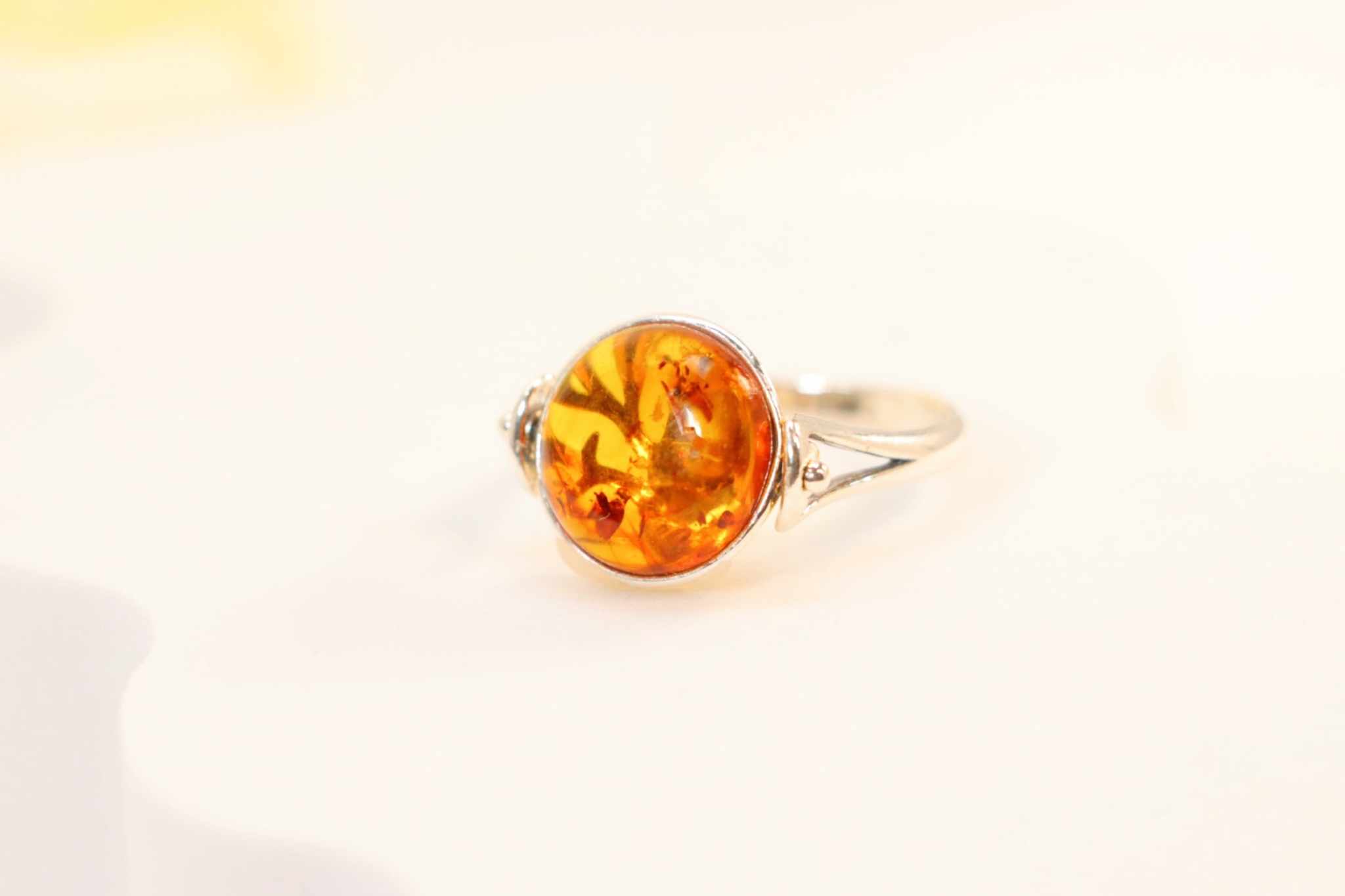 genuine baltic amber ring