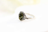 green amber ring