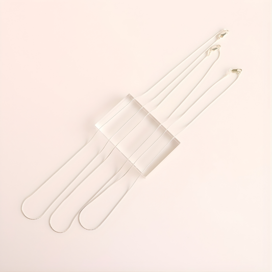 Sterling Silver Snake Chains - Jūratė Amber