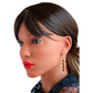Mosaic Baltic Cognac Amber Earrings in 925 Sterling Silver - Jūratė Amber