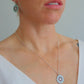 Flower jewelry set video on woman with gray background