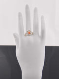 Natural Carnelian Boho Ring in 925 Silver