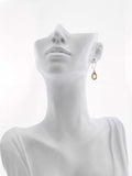 Natural Baltic Lemon Amber Pear Cut Earrings in 925 Sterling Silver