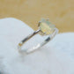 Genuine Opal Pear Cut Ring in 925 Silver with a faceted teardrop opal set on a polished silver band, ideal for minimalist jewelry lovers.