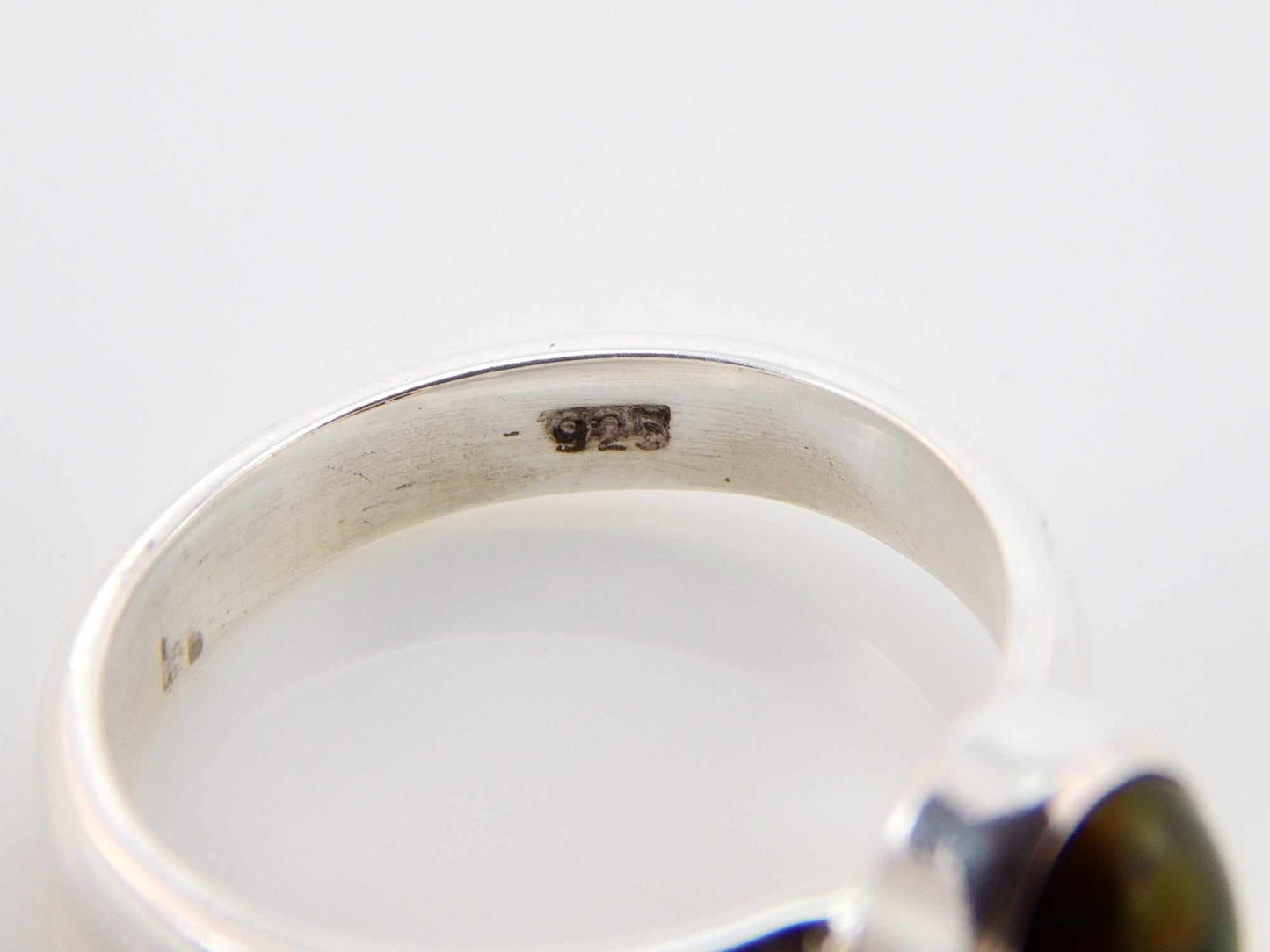 Black Fire Opal Ring