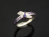 Genuine Pink and Purple Sapphire Love Knot Ring in 925 Sterling Silver - Jūratė Amber