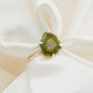 Genuine rough cut watermelon tourmaline ring in 925 sterling silver.